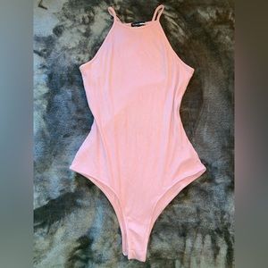 Fashion Nova Say Less Halter Bodysuit